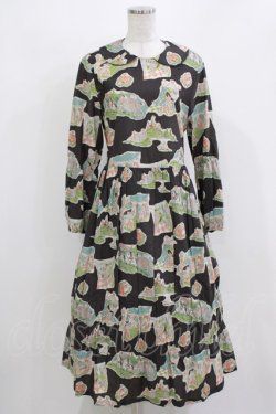 画像1: Jane Marple / Puss in Boots playfulドレス  ブラック H-26-03-07-013-JM-OP-KB-ZH