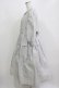 画像2: Jane Marple / クラッシュタフタ ラウンドカラードレス M シルバーグレー H-26-03-07-014-JM-OP-KB-ZH (2)