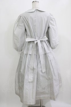 画像3: Jane Marple / クラッシュタフタ ラウンドカラードレス M シルバーグレー H-26-03-07-014-JM-OP-KB-ZH