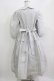 画像3: Jane Marple / クラッシュタフタ ラウンドカラードレス M シルバーグレー H-26-03-07-014-JM-OP-KB-ZH (3)