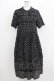 画像1: Jane Marple Dans Le Salon / Polka dots shirring dress M ブラック H-26-03-07-016-JM-OP-AK-ZH (1)