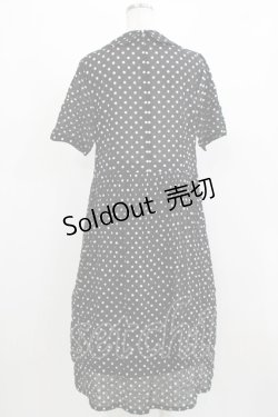 画像3: Jane Marple Dans Le Salon / Polka dots shirring dress M ブラック H-26-03-07-016-JM-OP-AK-ZH