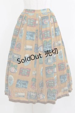 画像1: Jane Marple / Bonne Journee Hotelタックスカート  マスタード H-26-03-07-019-JM-SK-KB-ZH