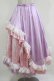 画像1: Qutie Frash / レースロングスカート  ピンク×ラベンダー H-26-03-07-020-QU-SK-KB-ZH (1)