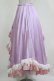 画像2: Qutie Frash / レースロングスカート  ピンク×ラベンダー H-26-03-07-020-QU-SK-KB-ZH (2)