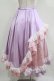 画像3: Qutie Frash / レースロングスカート  ピンク×ラベンダー H-26-03-07-020-QU-SK-KB-ZH (3)