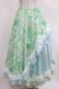 画像3: Qutie Frash / 和柄ロングスカート  ミントグリーン H-26-03-07-021-QU-SK-KB-ZH (3)