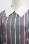 画像4: Jane Marple / Ribbon stripe jacquardのパブリックドレス  グレー H-26-03-07-025-JM-OP-KB-ZH (4)
