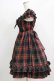 画像2: BABY,THE STARS SHINE BRIGHT / タータンチェックカチューシャ&リボンミニ袖ジャンパースカートセット Free ブラック H-26-03-08-025-BA-OP-NS-ZH (2)