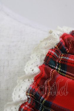 画像5: BABY,THE STARS SHINE BRIGHT / タータンチェックミニ袖ジャンパースカート&カチューシャセット Free エンジ H-26-03-08-028-BA-OP-NS-ZH