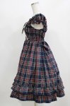 画像2: BABY,THE STARS SHINE BRIGHT / タータンチェックカチューシャ&リボンミニ袖ジャンパースカートセット Free ネイビー H-26-03-08-029-BA-OP-NS-ZH (2)
