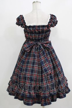 画像3: BABY,THE STARS SHINE BRIGHT / タータンチェックカチューシャ&リボンミニ袖ジャンパースカートセット Free ネイビー H-26-03-08-029-BA-OP-NS-ZH