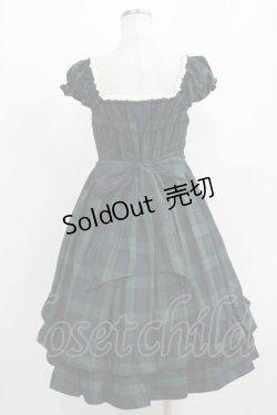 画像3: BABY,THE STARS SHINE BRIGHT / タータンチェックミニ袖ジャンパースカート&カチューシャセット Free ネイビー H-26-03-08-030-BA-OP-NS-ZH