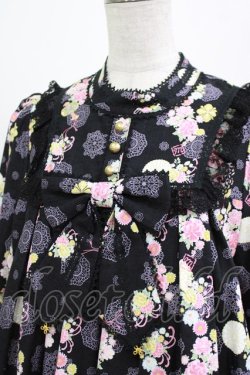 画像4: metamorphose / 花鹿の万華鏡 Aラインワンピース サイズ1 黒檀（Black） H-26-03-08-004-ME-OP-NS-ZH