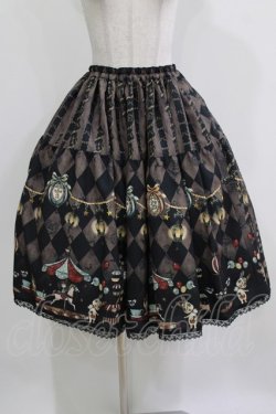 画像1: Enchantlic Enchantilly / 真夜中のパルコフェリーチェティアードスカート M ブラック H-26-03-08-034-LO-SK-NS-ZH