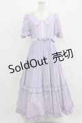 Maria pipi / セーラーカラーチェックレースドレス Free LAVENDER H-26-03-08-039-EL-OP-NS-ZH