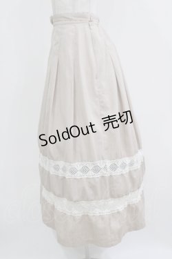 画像2: an another angelus / トーションレースライン使いスカート Free L/BEIGE H-26-03-08-041-CA-SK-NS-ZH