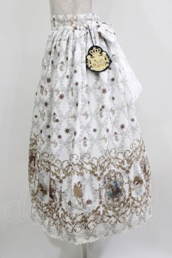 画像2: ALICE and the PIRATES / エリザベート〜闇夜に煌く星〜柄ロングスカート Free オフ白 H-26-03-08-043-PA-SK-NS-ZH