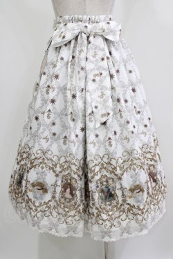 画像3: ALICE and the PIRATES / エリザベート〜闇夜に煌く星〜柄ロングスカート Free オフ白 H-26-03-08-043-PA-SK-NS-ZH