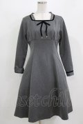 Fi.n.t / ハイウエスト切替ベロアリボン使いワンピース Free GRAY H-26-03-08-045-CA-OP-NS-ZH