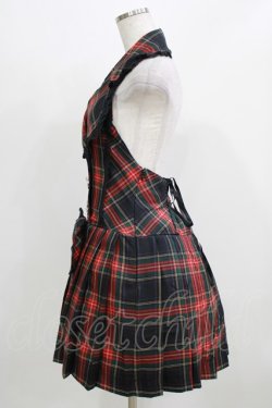 画像2: BABY,THE STARS SHINE BRIGHT / タータンチェックプリーツジャンパースカート Free ブラック H-26-03-08-046-BA-OP-NS-ZH