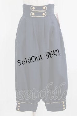 画像1: metamorphose / Gabriel ハイウエストパンツ サイズ1 ネイビー H-26-03-08-049-ME-PA-NS-ZH