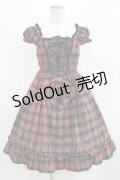 BABY,THE STARS SHINE BRIGHT / タータンチェックミニ袖ジャンパースカート Free ブラック H-26-03-08-007-BA-OP-NS-ZH