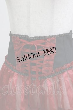 画像5: Enchantlic Enchantilly / リボンコルセットオーバースカート Free レッド H-26-03-08-053-LO-SK-NS-ZH