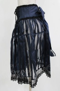 画像2: Enchantlic Enchantilly / リボンコルセットオーバースカート Free ネイビー H-26-03-08-056-LO-SK-NS-ZH