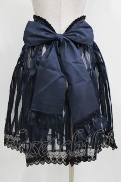 画像3: Enchantlic Enchantilly / リボンコルセットオーバースカート Free ネイビー H-26-03-08-056-LO-SK-NS-ZH