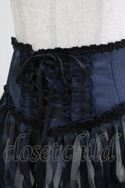 画像4: Enchantlic Enchantilly / リボンコルセットオーバースカート Free ネイビー H-26-03-08-056-LO-SK-NS-ZH