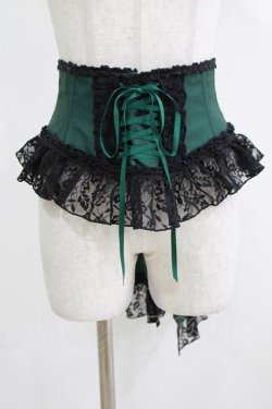 画像1: Enchantlic Enchantilly / ローズレースリボンコルセット Free グリーン H-26-03-08-057-LO-SK-NS-ZH