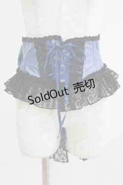 画像1: Enchantlic Enchantilly / ローズレースリボンコルセット Free ブルー H-26-03-08-058-LO-SK-NS-ZH