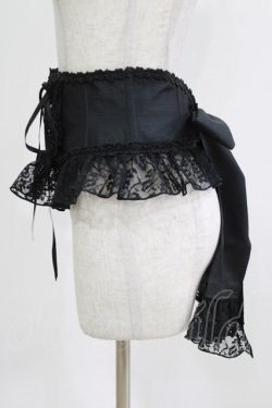 画像2: Enchantlic Enchantilly / ローズレースリボンコルセット Free ブラック H-26-03-08-059-LO-SK-NS-ZH