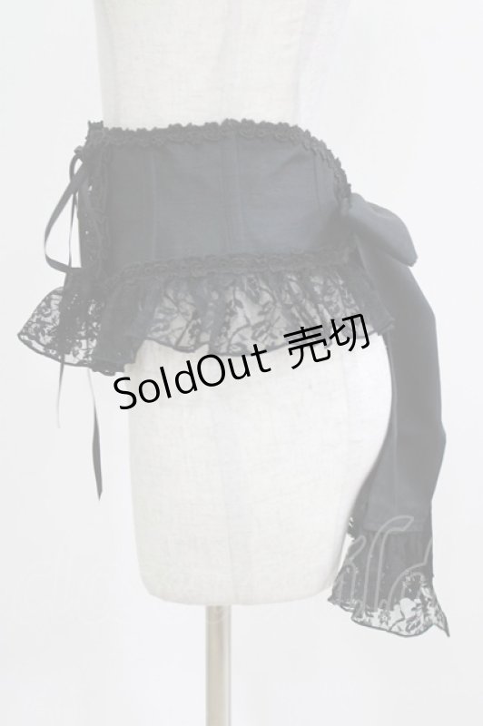 画像2: Enchantlic Enchantilly / ローズレースリボンコルセット Free ブラック H-26-03-08-059-LO-SK-NS-ZH (2)