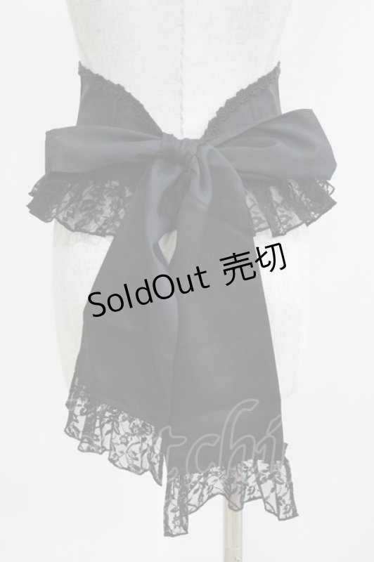 画像3: Enchantlic Enchantilly / ローズレースリボンコルセット Free ブラック H-26-03-08-059-LO-SK-NS-ZH (3)