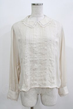 画像1: an another angelus / レース使いピンタックブラウス Free IVORY H-26-03-08-064-CA-BL-NS-ZH