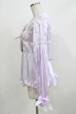 画像2: BABY,THE STARS SHINE BRIGHT / サテンリボンブラウス Free ラベンダー H-26-03-08-070-BA-BL-NS-ZH