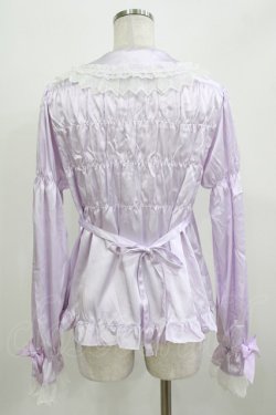 画像3: BABY,THE STARS SHINE BRIGHT / サテンリボンブラウス Free ラベンダー H-26-03-08-070-BA-BL-NS-ZH