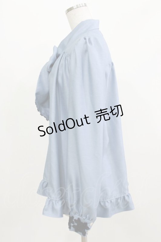 画像2: Enchantlic Enchantilly / ノーブルリボンタイブラウス Free ブルー H-26-03-08-071-LO-BL-NS-ZH (2)