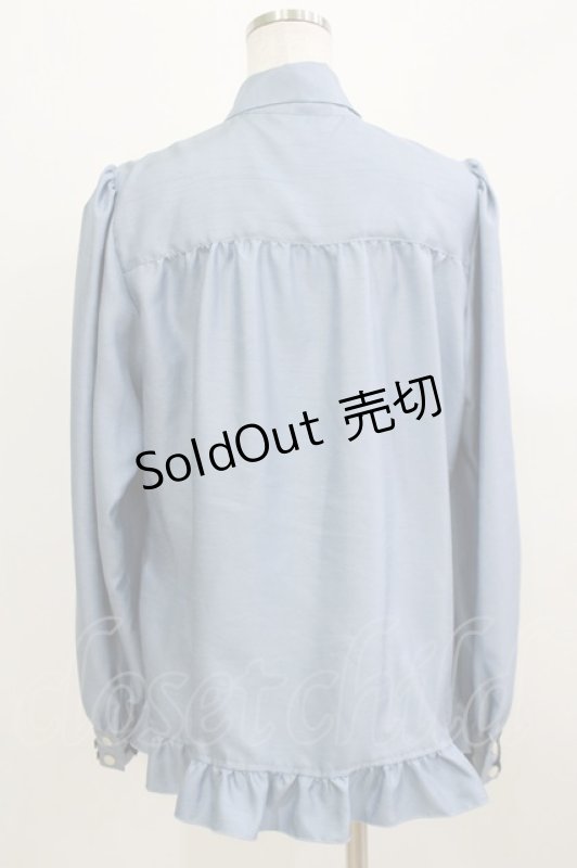 画像3: Enchantlic Enchantilly / ノーブルリボンタイブラウス Free ブルー H-26-03-08-071-LO-BL-NS-ZH (3)