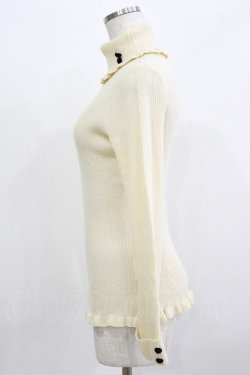 画像2: F&A / 釦付きリブタートル Free IVORY H-26-03-08-073-LO-TO-NS-ZH