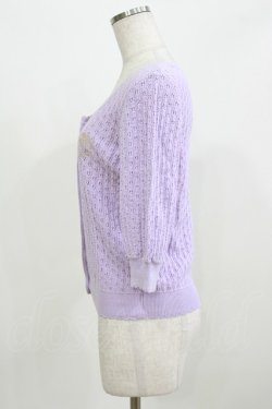 画像2: BABY,THE STARS SHINE BRIGHT / Sucre透かし編みカーディガン Free ラベンダー H-26-03-08-075-BA-TO-NS-ZH