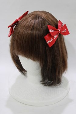 画像1: metamorphose / ロゴリボンクリップ　  レッド H-26-03-08-081-ME-AC-NS-ZH