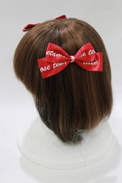 画像2: metamorphose / ロゴリボンクリップ　  レッド H-26-03-08-081-ME-AC-NS-ZH