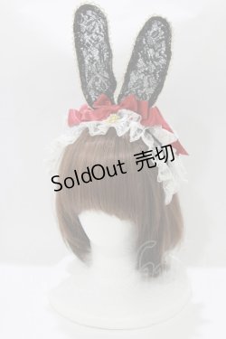 画像1: ALICE and the PIRATES / バニーガールカチューシャ  ブラック H-26-03-08-083-PA-AC-NS-ZH