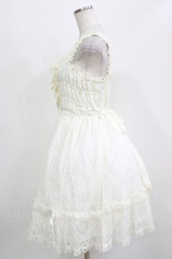 画像2: metamorphose / 総レースシャーリングジャンパースカート Free 白 H-26-03-08-010-ME-OP-NS-ZH