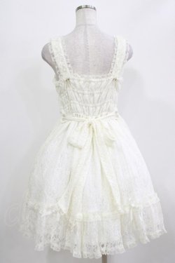 画像3: metamorphose / 総レースシャーリングジャンパースカート Free 白 H-26-03-08-010-ME-OP-NS-ZH