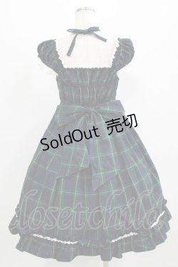 画像3: BABY,THE STARS SHINE BRIGHT / タータンチェックリボンミニ袖ジャンパースカート Free グリーン H-26-03-08-016-BA-OP-NS-ZH