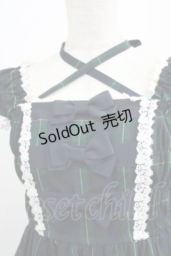 画像4: BABY,THE STARS SHINE BRIGHT / タータンチェックリボンミニ袖ジャンパースカート Free グリーン H-26-03-08-016-BA-OP-NS-ZH